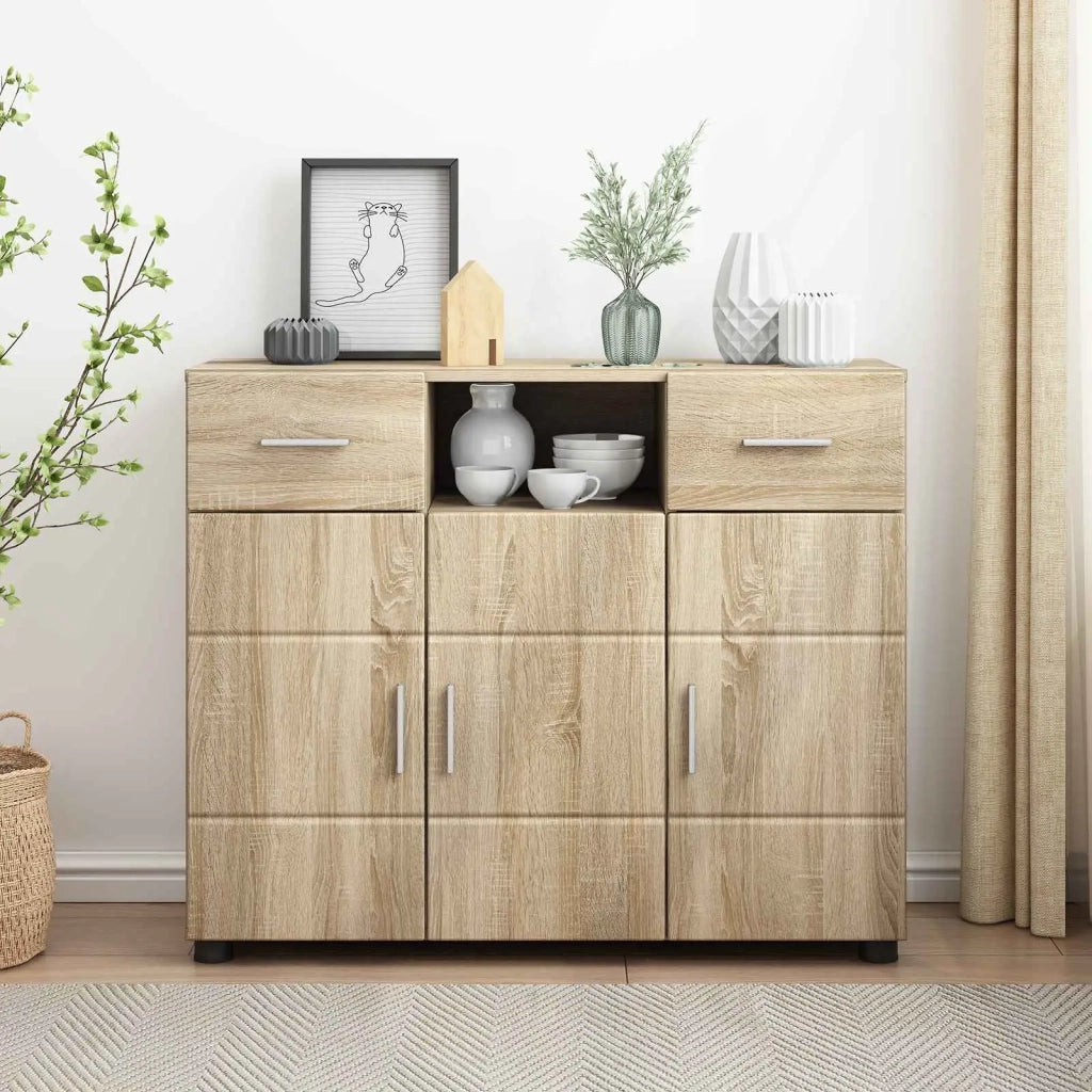 Armadio in Legno con cassetto Rovere Sonoma 88,5 x 30,5 x 73 cm 880283