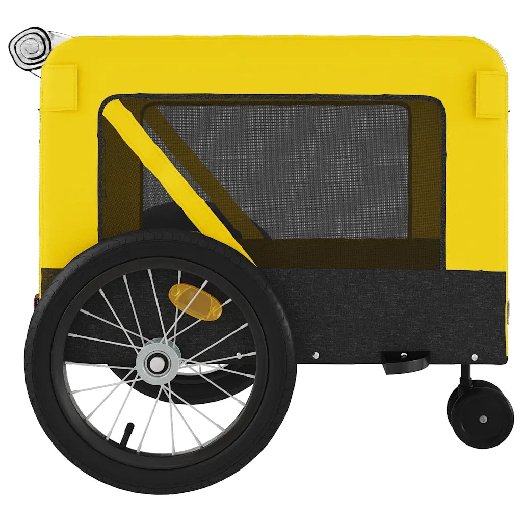Rimorchio da Bici per Animali Giallo e Nero Oxford e Ferro CFW6263461