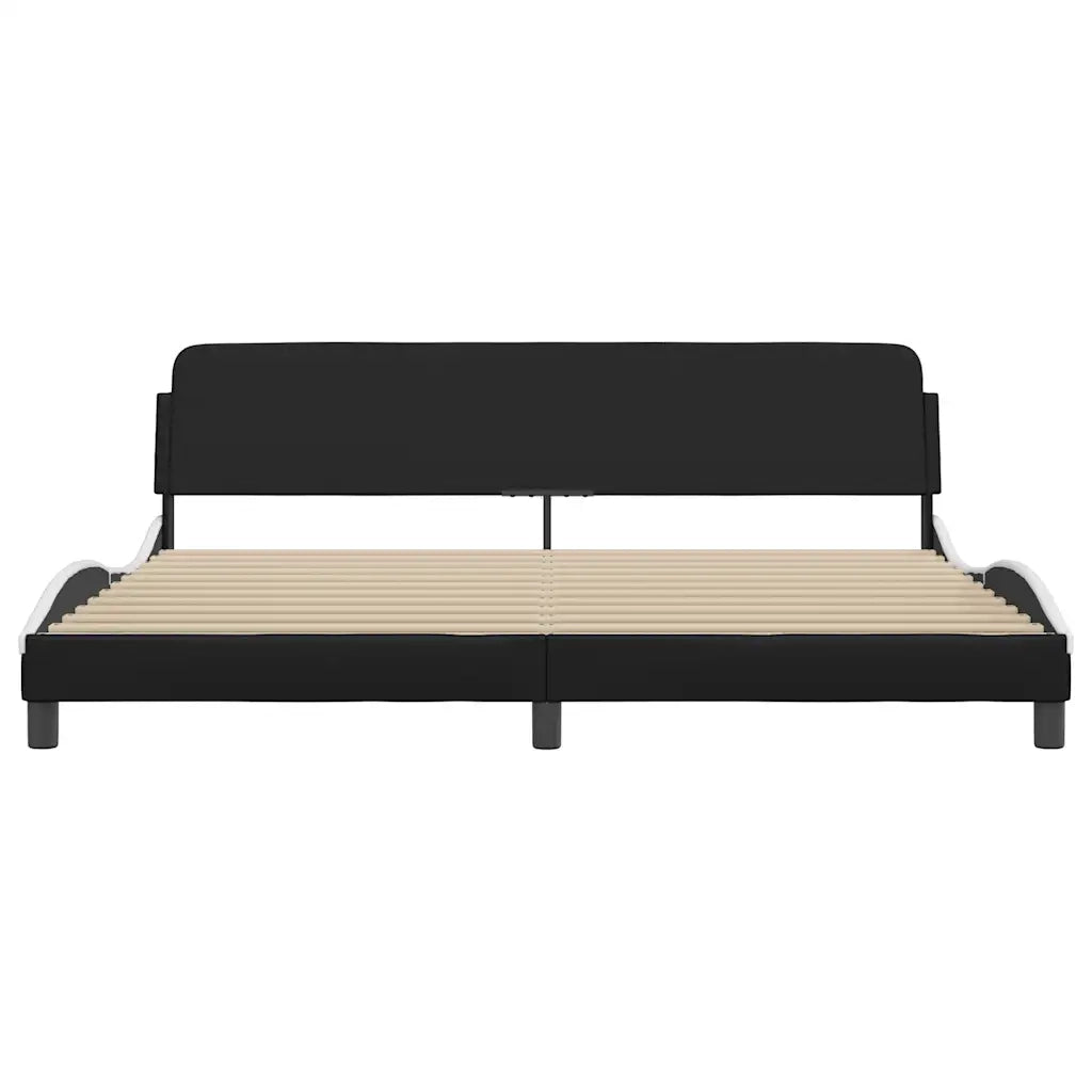 Giroletto Dover Bianco e Nero 200x200 cm in Similpelle 373263