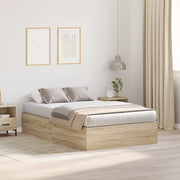 Struttura letto con contenitore in rovere Sonoma 120x200 cm