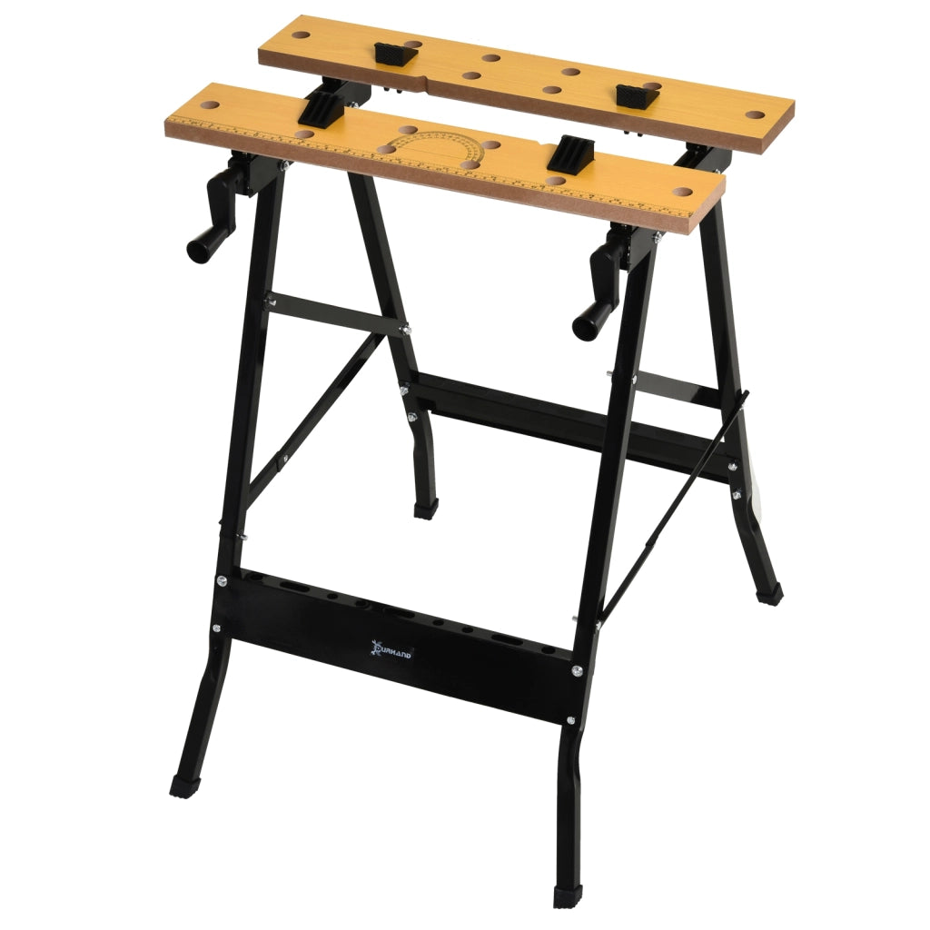 Tavolo pieghevole da lavoro ¨C zephmum ¨C 62.5x60.5x78.5cm, nero