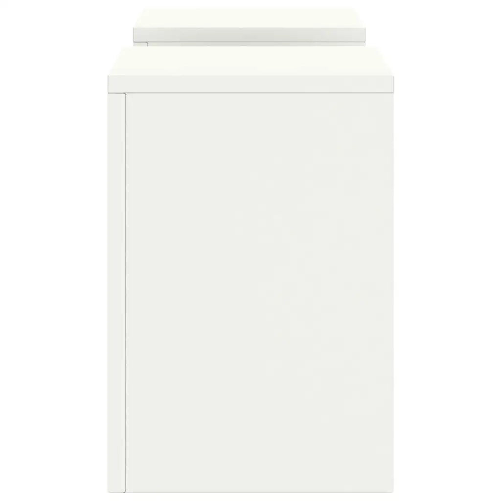 Supporto per piante 2 pcs Bianco 24 x 24 x 35 cm Acciaio 865807