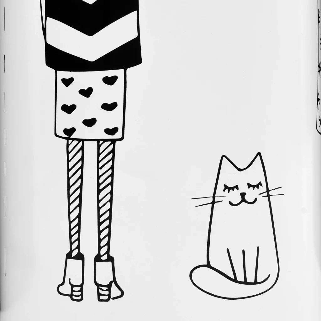 Porta Ombrelli con Disegni di Ragazze in Acciaio Bianco 246801