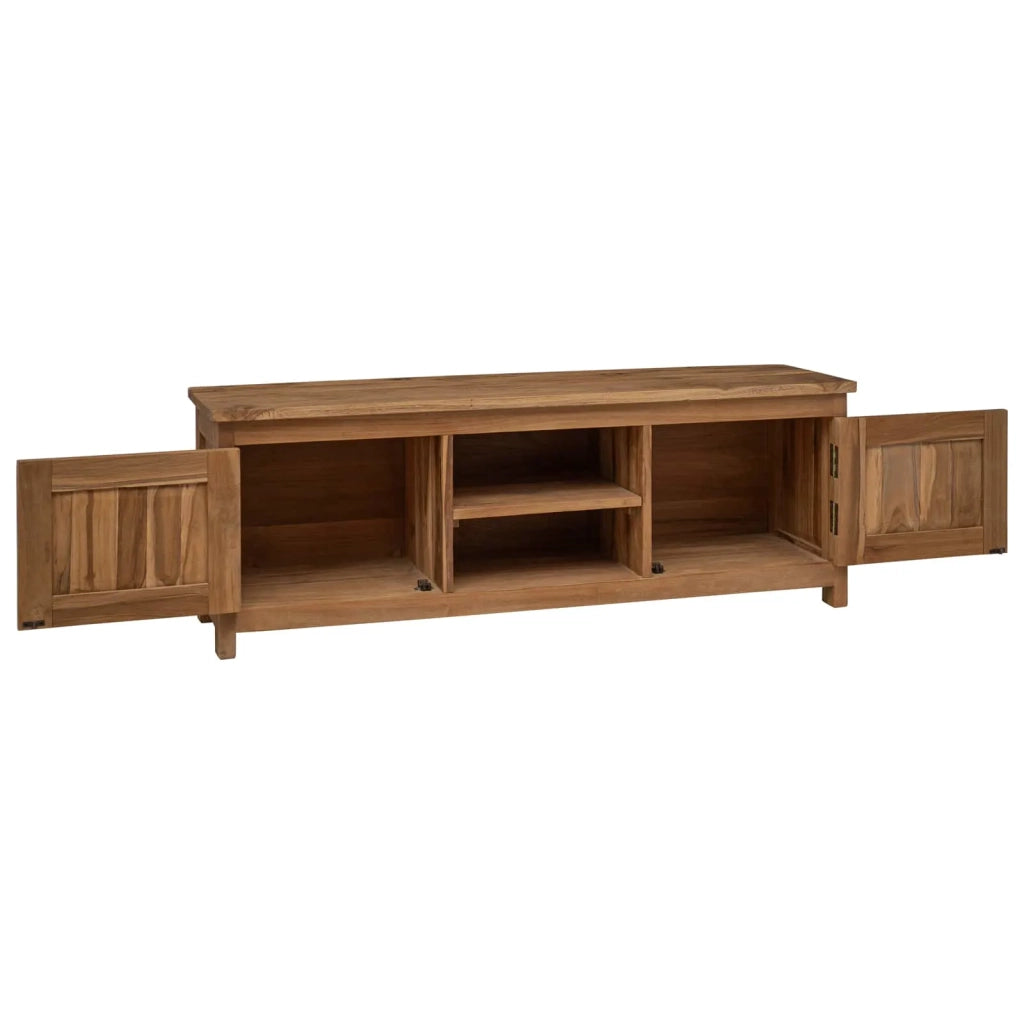 Mobile TV 110 x 30 x 40 cm Naturale Legno di teak solido 42024248