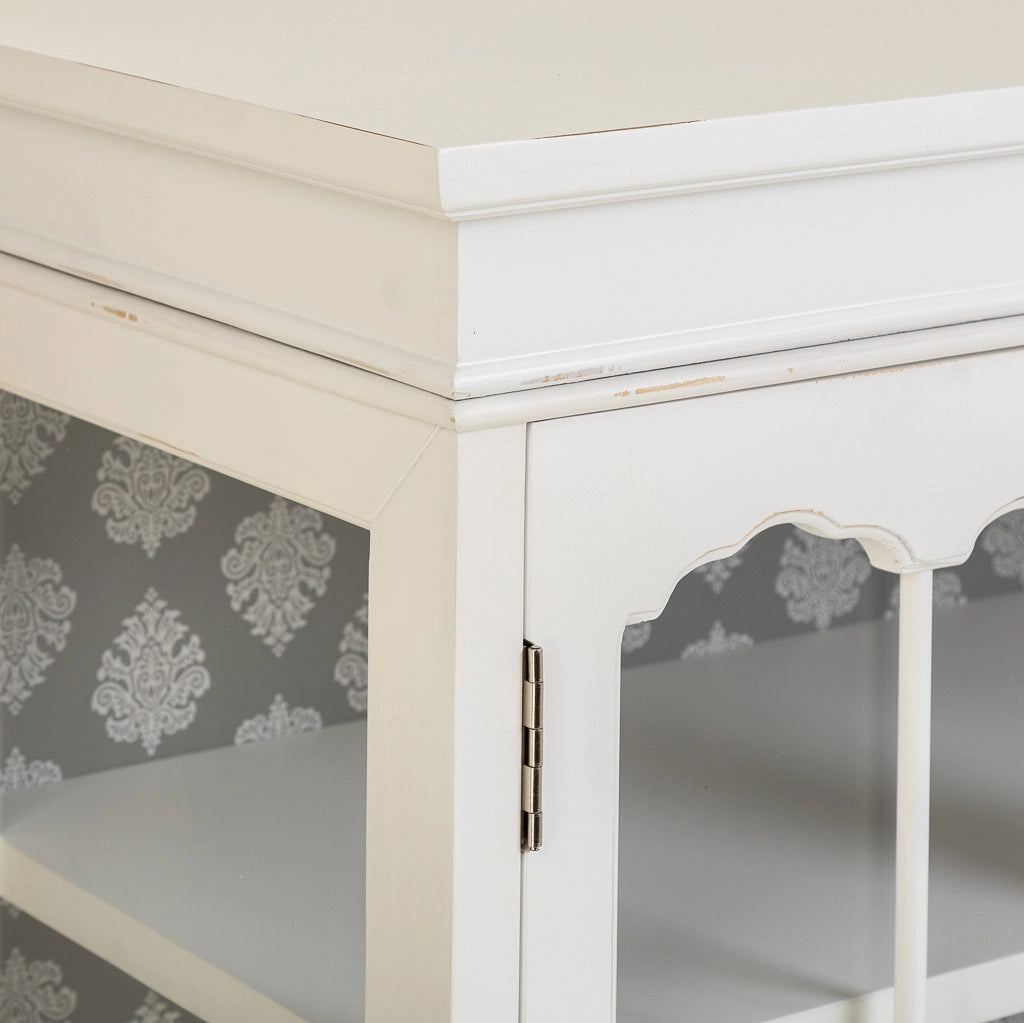 Credenza in legno bianco 142,5x40,5x101,5h