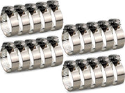 Set di viti di gomma - 20 pezzi - Viti di gomma per tubi - per tubi di irrigazione tubi di scarico o douches - Viti di gomma in acciaio inox - Ø10-16mm - Connettore di tubo vite di gomma