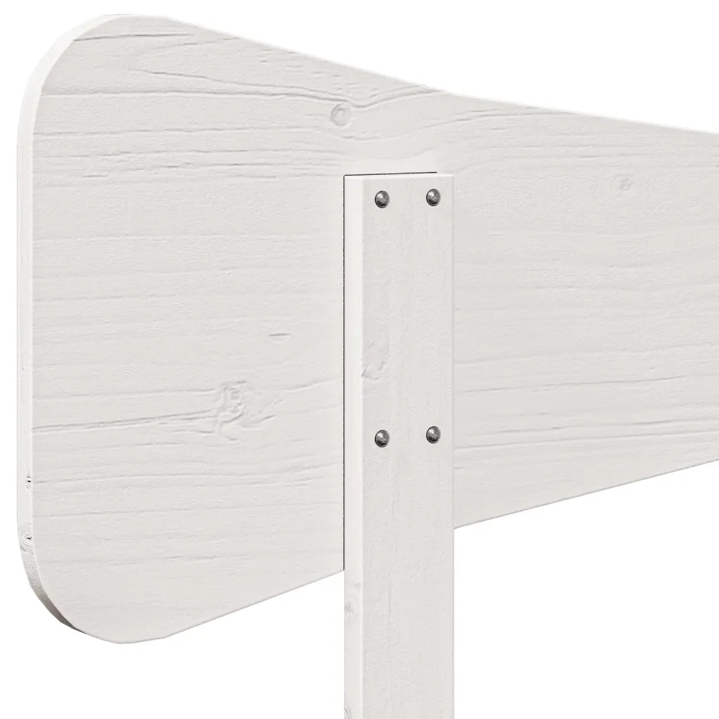 Testiera-Testata-Testiera Decorativa Bianca 150 cm in Legno Massello di Pino