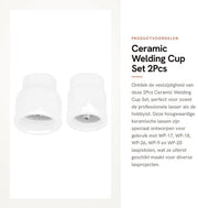 Lascup Set - 2 Stuks - Ceramica di Alta Qualità - Adatto per WP-17/18/26/9/20 - Duraturo - Facile da Installare - Efficienza Migliorata - Bicchiere a Laccio