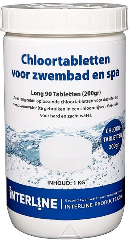 Tavole di cloro - 1 kg - Tavole da 200 gram - Azione rapida & Dissolvenza lenta