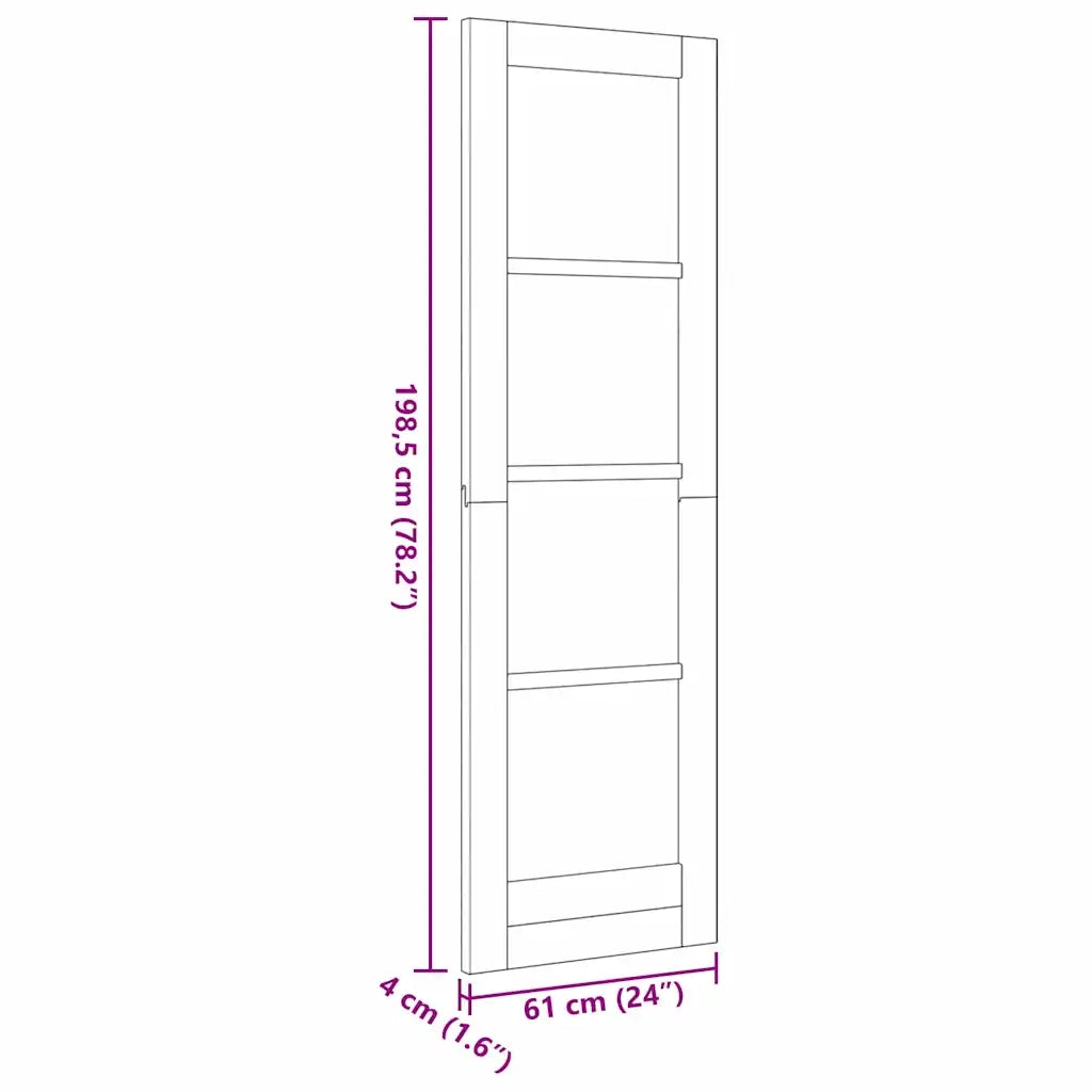 Porta Interna ORKDAL Marrone 61 x 198,5 cm 4102681