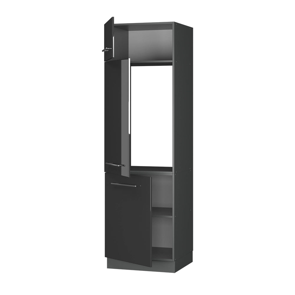 Vicco Armadio frigorifero Antracite lucido 60 cm
