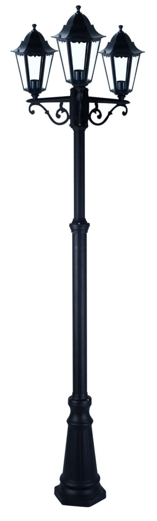 LAMPIONE SU PALO SERIE MINERVA 3 LUCI 208 H Cm.