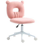 Sedia per bambini con schienale a forma di orso e seduta regolabile in altezza ¨C zephmum ¨C rosa
