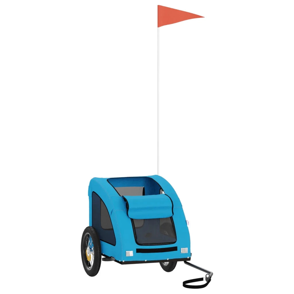 Rimorchio da Bici per Animali Blu Oxford e Ferro CFW3465699