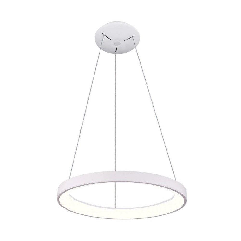 Trade Shop - Lampadario Pendente Led 30w Cct Lampada Sospensione Circolare 38m Luce Cucina Bar -