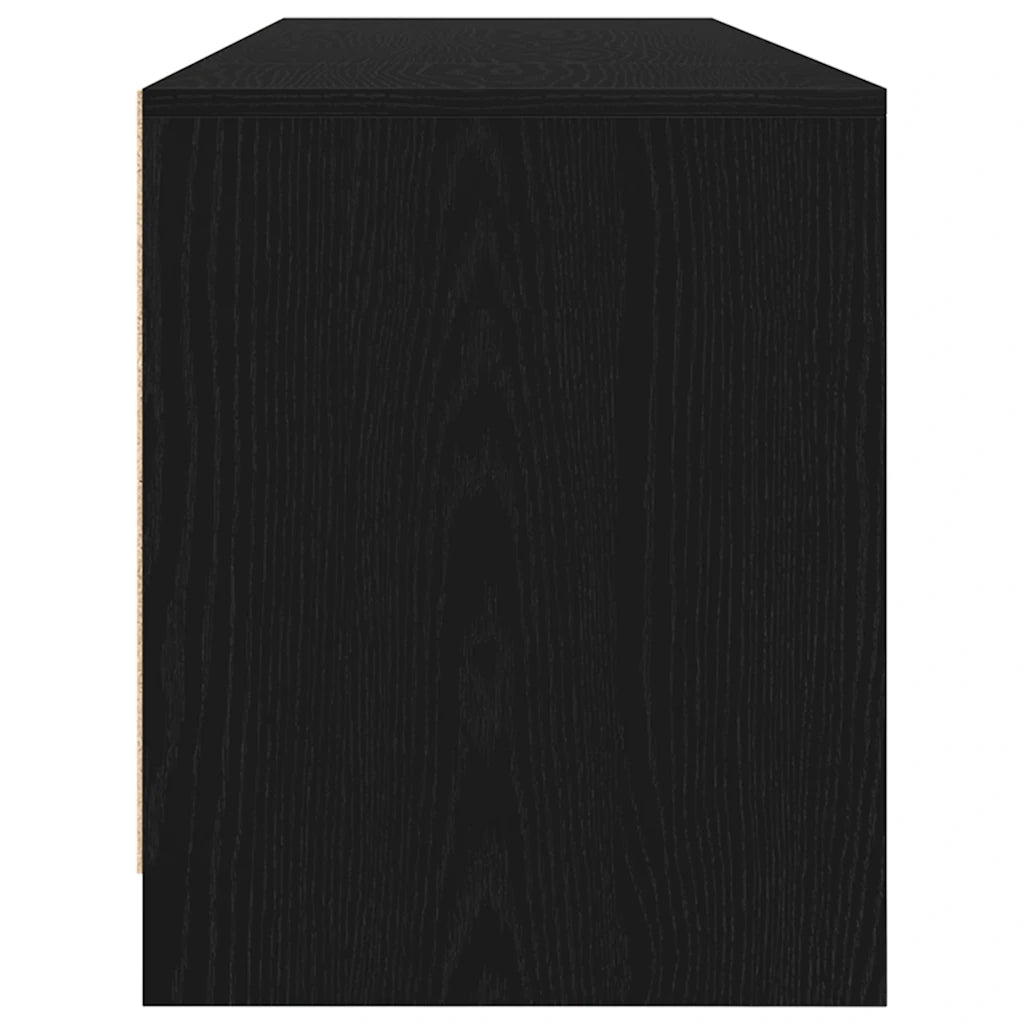 Mobile TV Rovere Nero 188,5x41x50 cm in Legno Multistrato 3328418
