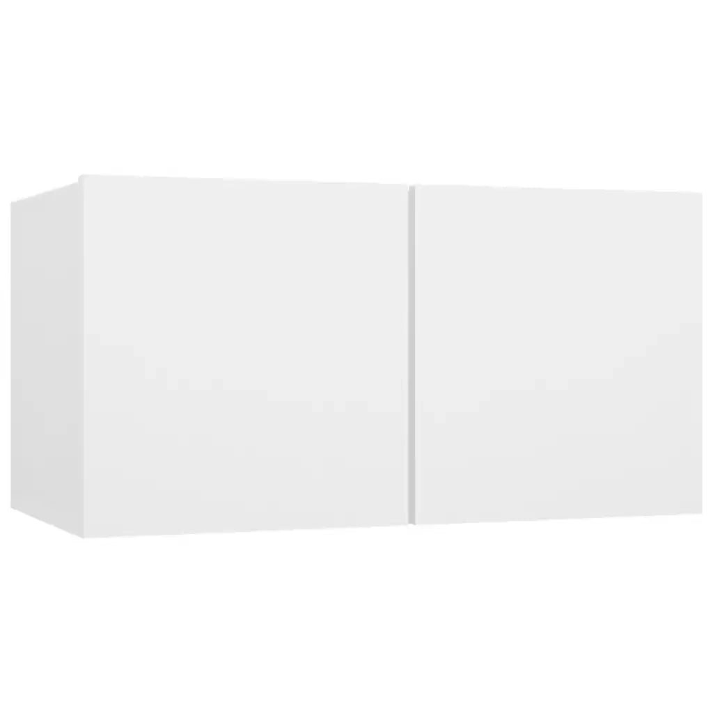 Set Mobile TV 7 pz Bianco in Truciolato