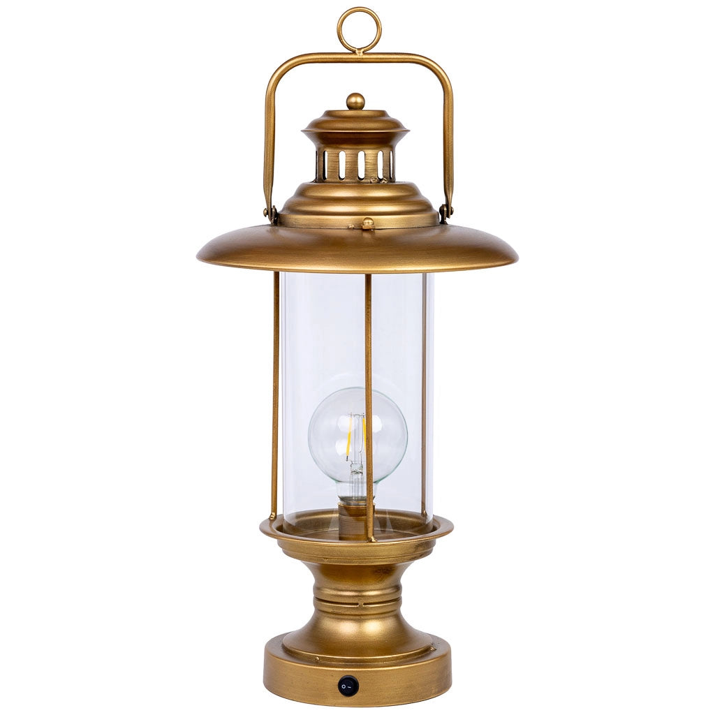 Lampada da tavolo metallo 25x25x46/51.5h cm
