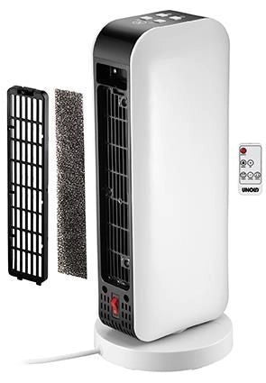 Unold 86430 stufetta elettrica Interno Nero, Bianco 2000 W Riscaldatore ambiente elettrico con ventilatore