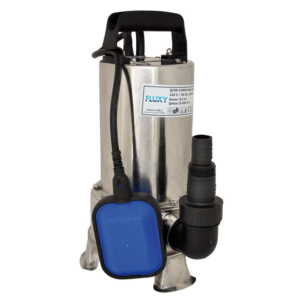 POMPA SOMMERSA IMMERSIONE 1.0HP ACCIAIO INOX ACQUE SCURE SPORCHE 750W 12500Lt/h