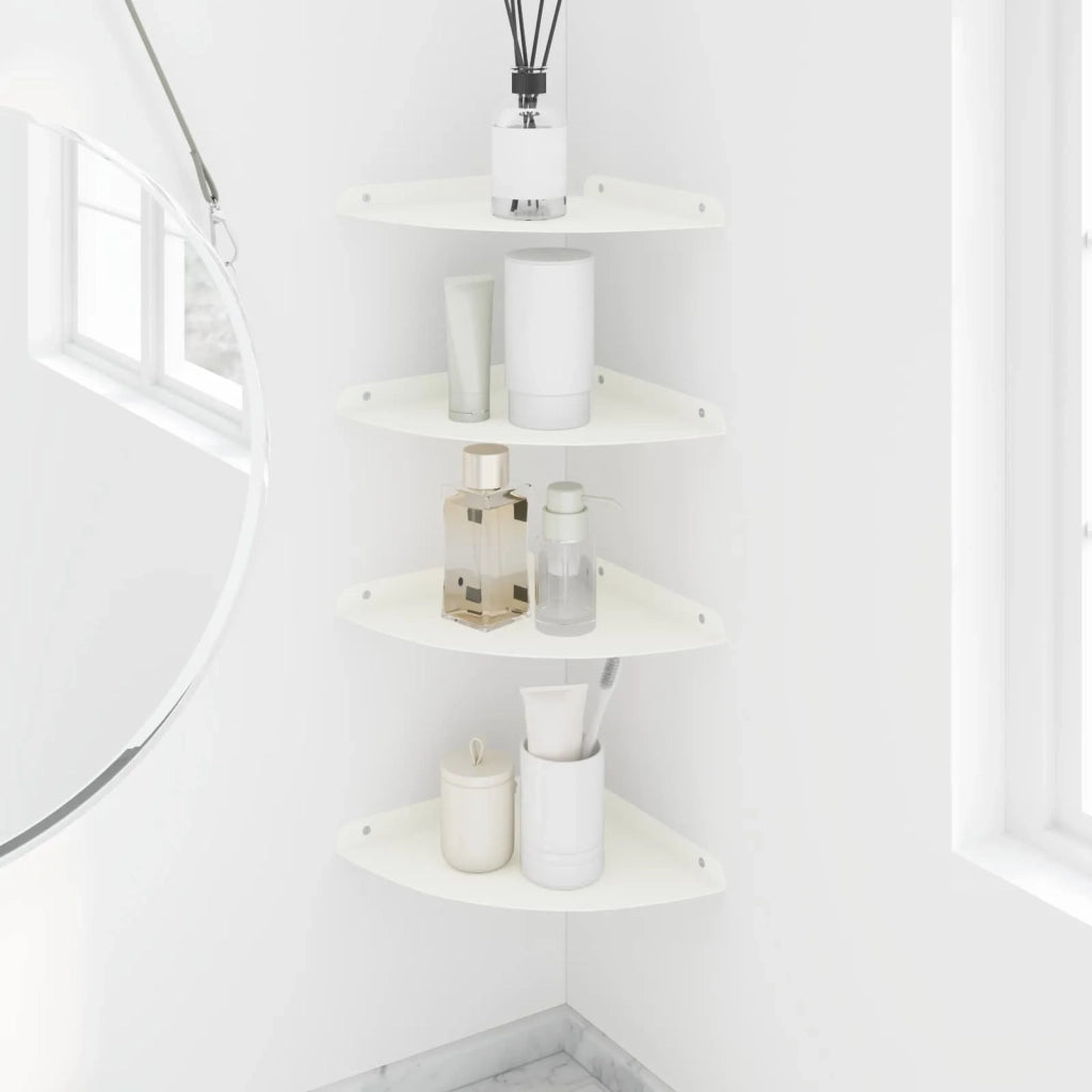 4 pz Mensola | Ripiano | Scaffale sospesa con lo scaffale Bianco 24 x 24 x 2 cm