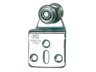 CARRELLO A DUE RUOTE IN ACCIAIO PER PORTE SCORREVOLI- - ø mm.15 (art.12) - 10 pezzi OMGE