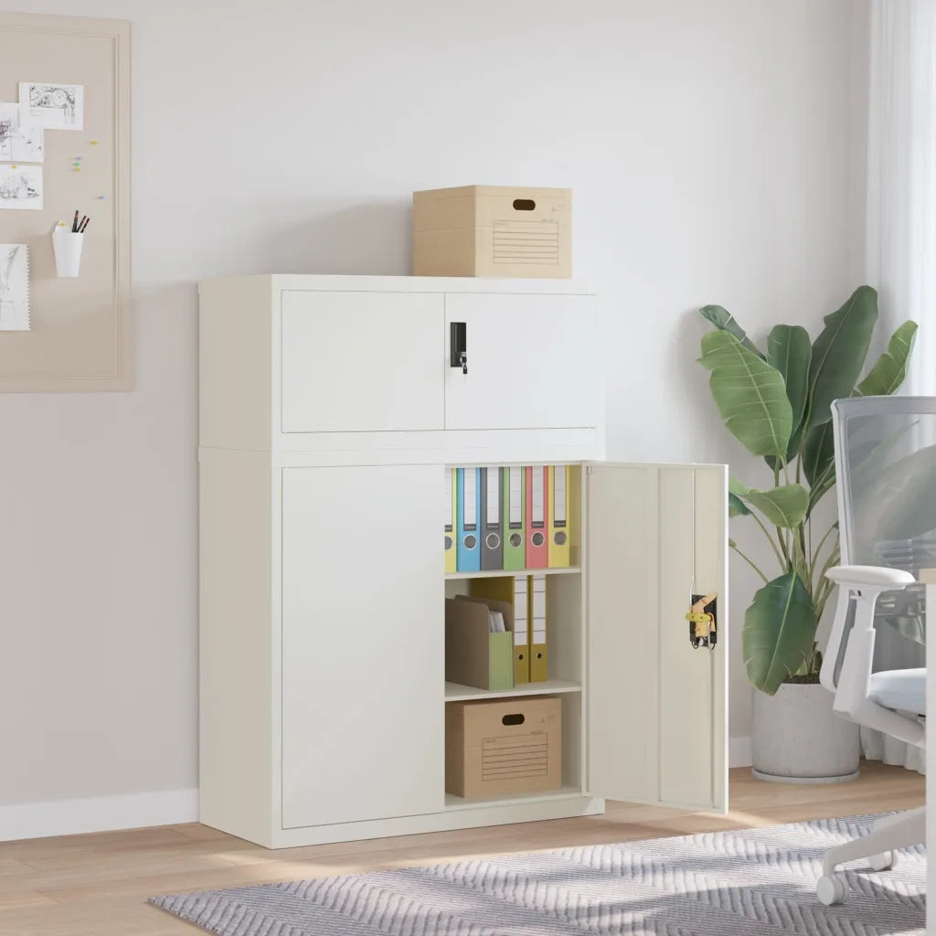 Armadio Classificatore Bianco 90x40x130 cm in Acciaio 3188311