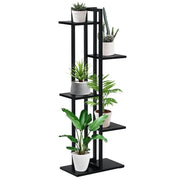 Scaffale per piante 5 livelli in metallo per interno ed esterno ¨C Zephmum ¨C 40x22x113cm nero