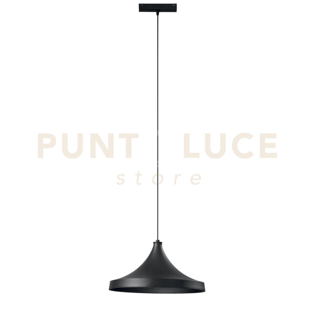 SOSPENSIONE DAVINCI CYMBAL NERO LED 48V 18W 1855LM 4000K 19X16,1X38CM