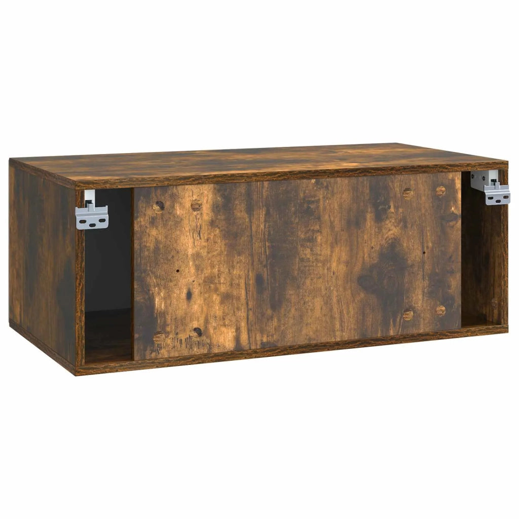 Mobile Porta TV da Muro Rovere Fumo 78,5 x 41 x 30 cm