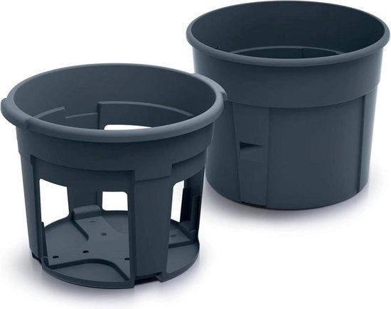 Contenitore per piante di patate in plastica - antracite - 392x392x316 cm - per coltivatore di patate