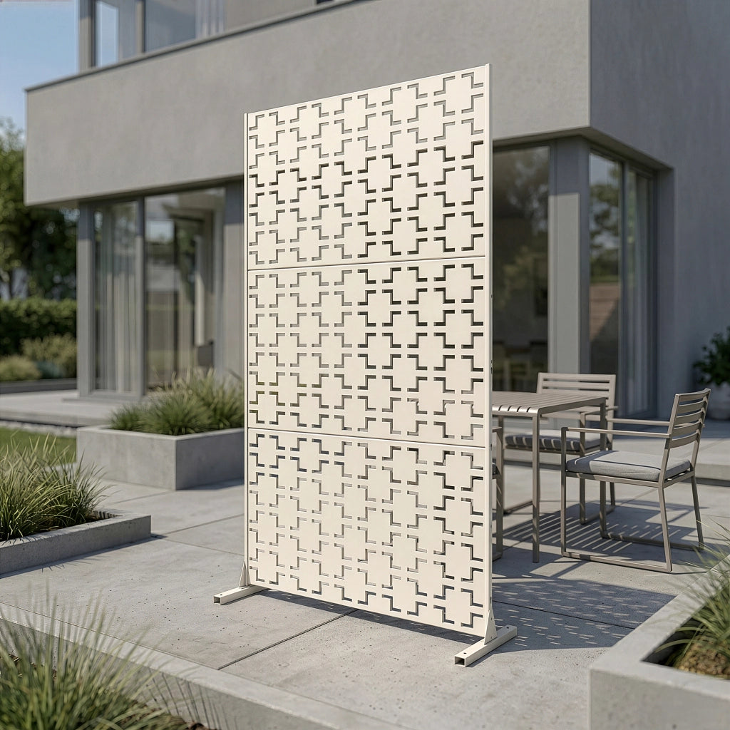 Pannello Divisorio Basciano Struttura Traforata in Acciaio 180 x 90 cm - Cachi casa.pro