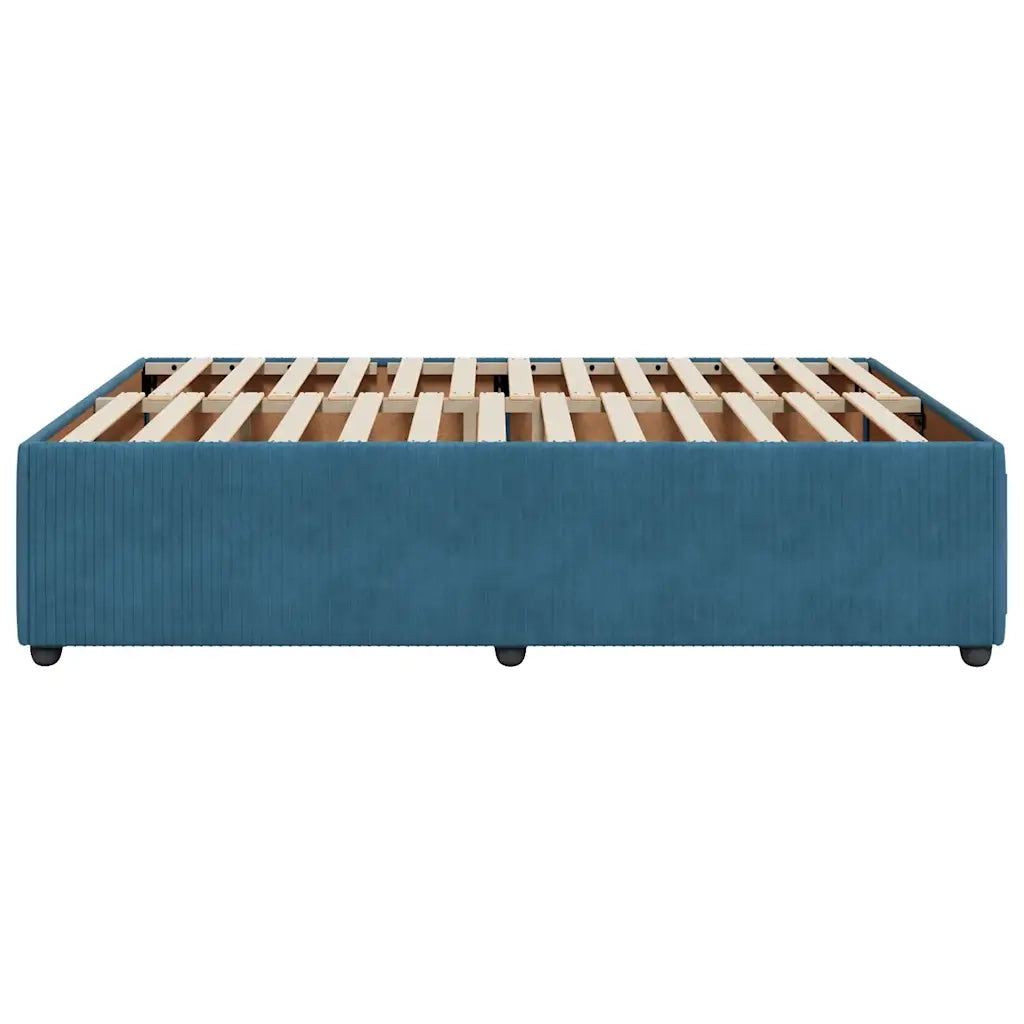 Giroletto Blu 160x200 cm in Velluto 3285022
