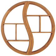 Mensola Yin Yang 100x20x100 cm in Legno Massello di Teak 320772