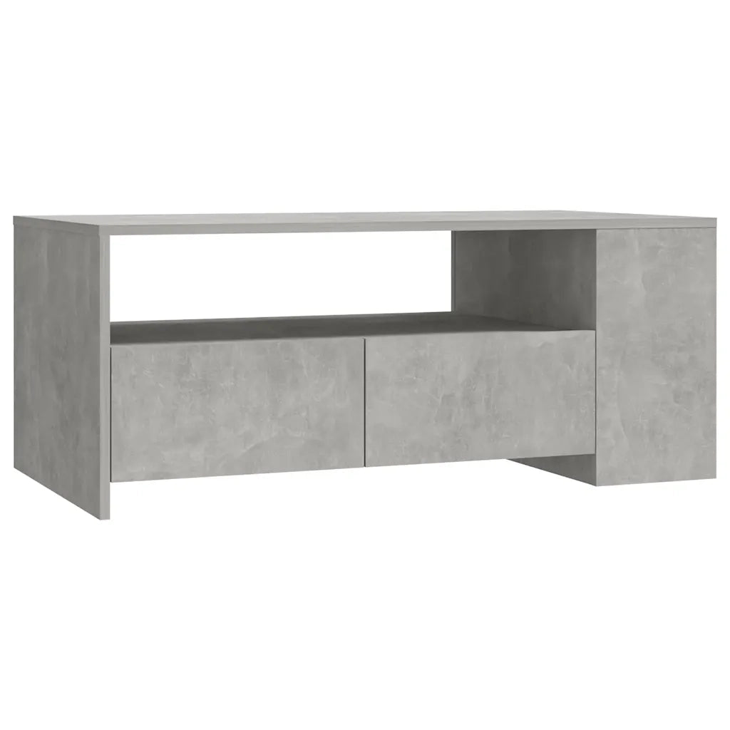 Tavolino salotto | Tavolino da caff¨¨ | Tavolino da Soggiorno Grigio Cemento 102x55x42 cm Legno Compensato