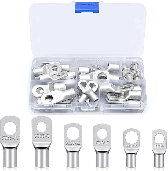Set di 30 calzini per cavi - Connettore di curvatura, calzini per cavi a anello, calzini per cavi ad alta tensione, per 16mm², 25mm², 35mm²