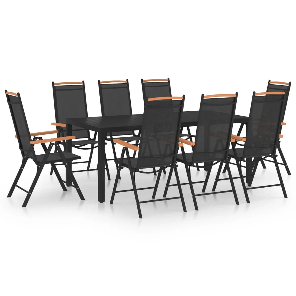 Set da pranzo da giardino in alluminio nero da 9 pezzi 02_0014063