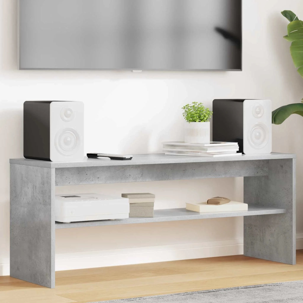 Mobile TV 100 x 30 x 40 cm Grigio cemento Legno ingegnerizzato 8000335