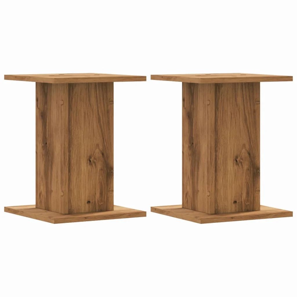 Portavasi mobili per fiori set da 2 fatti a mano legno ingegnerizzato marrone 02_0045291