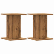 Portavasi mobili per fiori set da 2 fatti a mano legno ingegnerizzato marrone 02_0045291