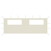 Parete con Finestre per Gazebo 6x2 m Crema cod mxl 76238