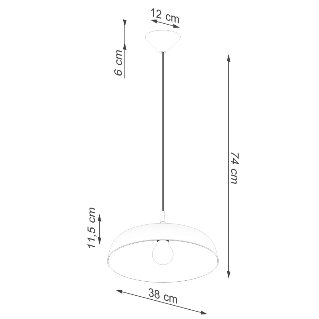 Lampada sospensione bianca ROSELA E27 15W Pure Lume
