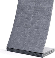 Pannelli da parete 3D autoadesivi, 70 cm x 10 m, tenda continua con effetto pietra a vista, impermeabile, piastrelle autoadesive per bagno, camera da letto e cucina (grigio argento)