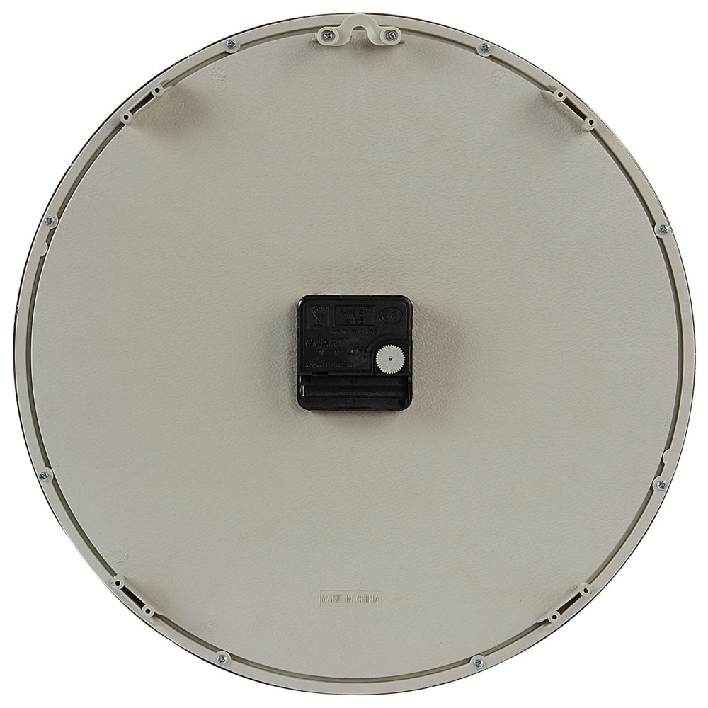 Orologio da parete bianco senza numeri 34 cm in alluminio stile moderno