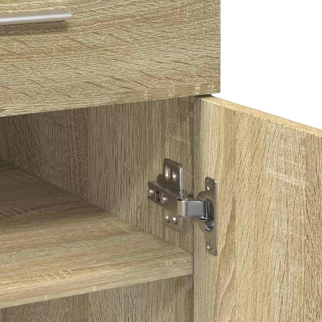 Buffet credenza cassettiera armadio mobile contenitore organizer cucina soggiorno rovere Sonoma 80 x 42,5 x 93 cm legno ingegnerizzato marrone 02_0031724