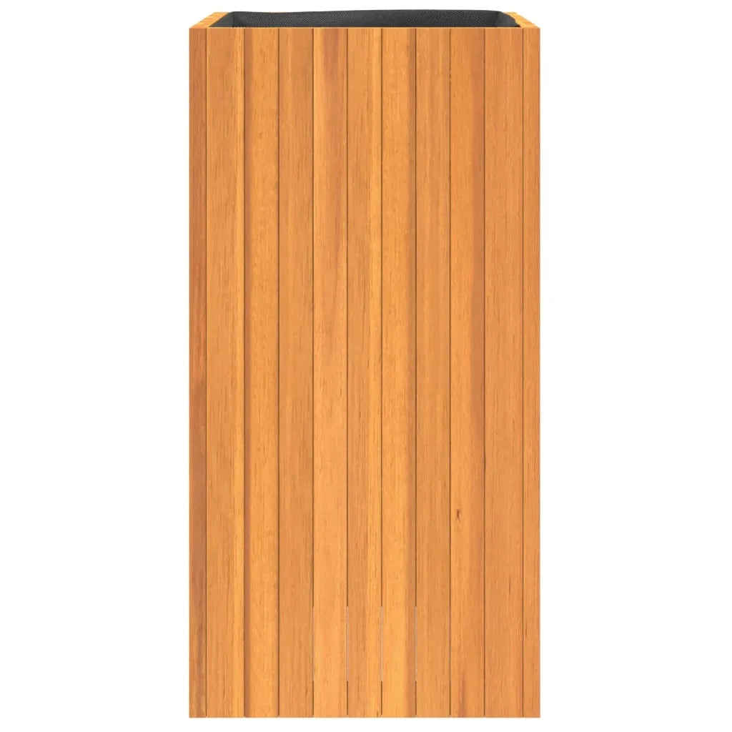 Vassoio per fioriera aiuola rialzata piante fiori terrazza giardino 45 x 45 x 90 cm legno massello di acacia marrone 02_0037619