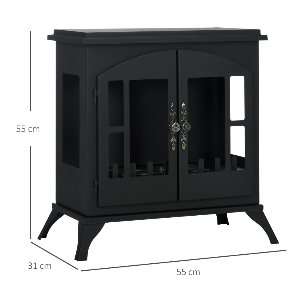 Camino a Bioetanolo ¨C zephmum ¨C Acciaio Inox, 55x31x55cm, Nero