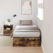 Struttura letto con contenitore Rovere fumé 100 x 200 cm 3335353
