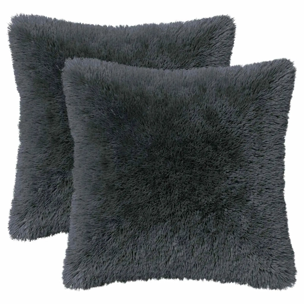 Cuscino con cuscino HEERLEN 2 pz Antracite Fleece PV 924371