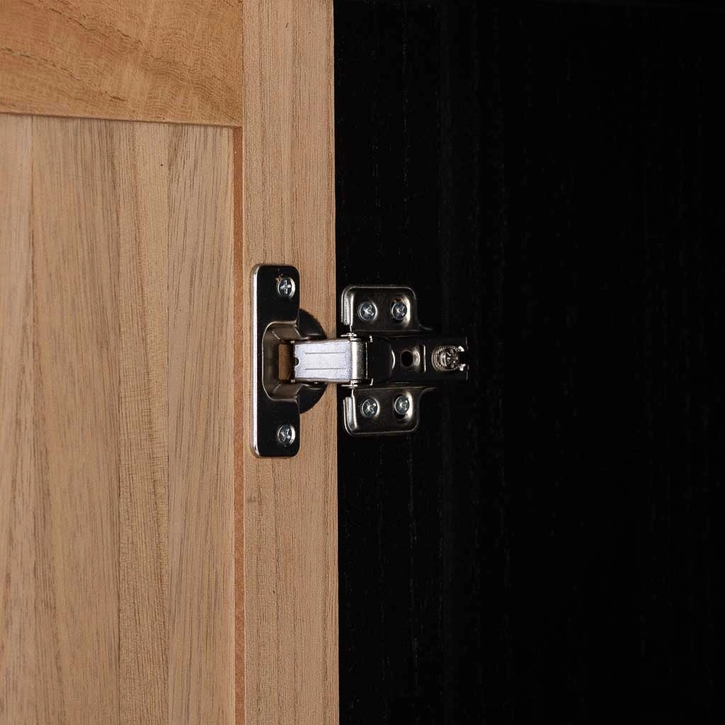 Vetrina con 3 ante e 3 cassetti, legno, 100x40x135h cm